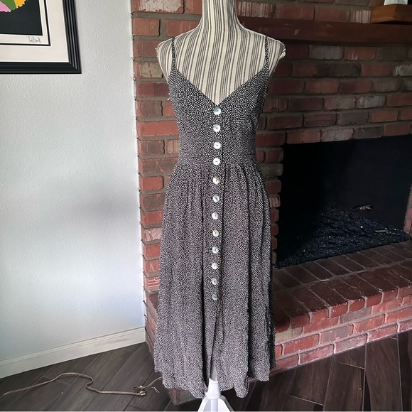 Auguste the Lable Tear Drop Staple Charcoal Drop Print Midi Dress Sz 6 US - Picture 5 of 14